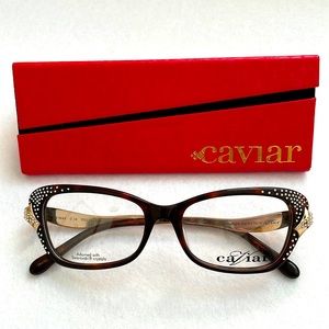 NEW Caviar Champagne Swarovski Glasses